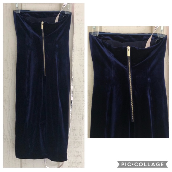 House of CB London “Careda” Velvet Mesh  Dress. - Picture 4 of 8